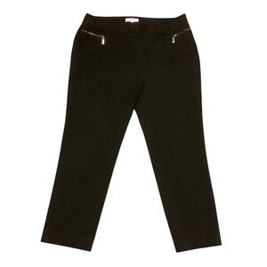 Chaus New York Black Ankle Pants with Zip Pockets/ Size 12